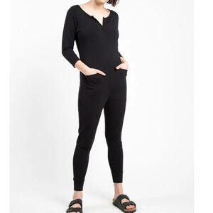 Smash + Tess Monday Romper in Midnight Black Size XS Loungewear Comfy Travel